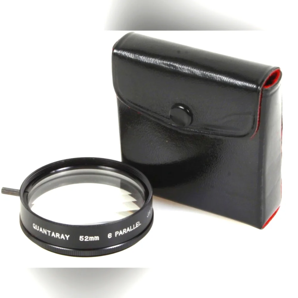 Quantaray 52mm Lens Filter with Case 6 Parallel Filter New In Box